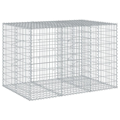 Favemtsl Large Galvanized Wire Raised Garden Bed Outdoor Planter Box 39.4"x59.1"x39.4" Silver Cubic Basket Holds 1800 lbs for Modern Landscaping Projects