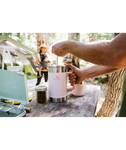 STANLEY Classic Stay-Hot French Press Coffee Maker 48 oz | 5 Minute Brew, 4 Hours Hot | Mesh Filter for Coffee Grounds | Insulated Stainless Steel French Press | BPA-Free | Black 2.0