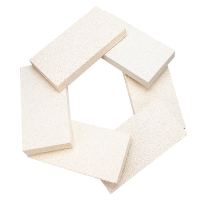 12 Pieces Insulating Fire Brick for Ovens, Kilns, Blacksmith, Fireplaces, Forges 9" x 4.5" x 1.25" 2300F Rated Insulating Fire Bricks