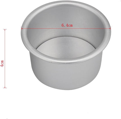Mini Springform Pans, 2.5 Inch Anodized Aluminum Cake Mould, Removable Bottom Pudding Mold, 5 Pack