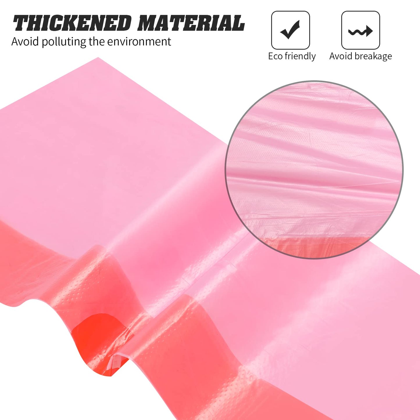 4 Gallon Drawstring Garbage Bags, Drawstring Trash Bags, Trash Bags for Office,Bathroom, Kitchen,Bedroom,3rolls/60 Counts(Pink)