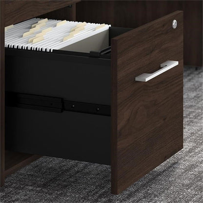 Bush Business Furniture Office 500 16W 3 Drawer File Cabinet in Black Walnut - Assembled