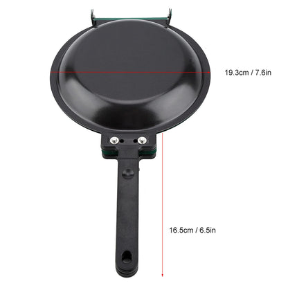 Ejoyous Double Sided Frying Pan, Kitchen Fried Egg Pancake Maker Flip Grill Pan Omelette Tray Home Household Baking Cookware