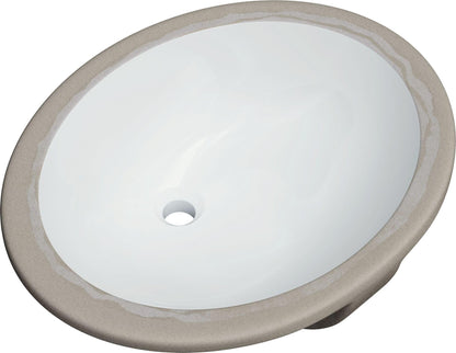PROFLO PF1714UA Comstock 19-1/2" Oval Vitreous China Undermount Bathroom Sink with Overflow - White