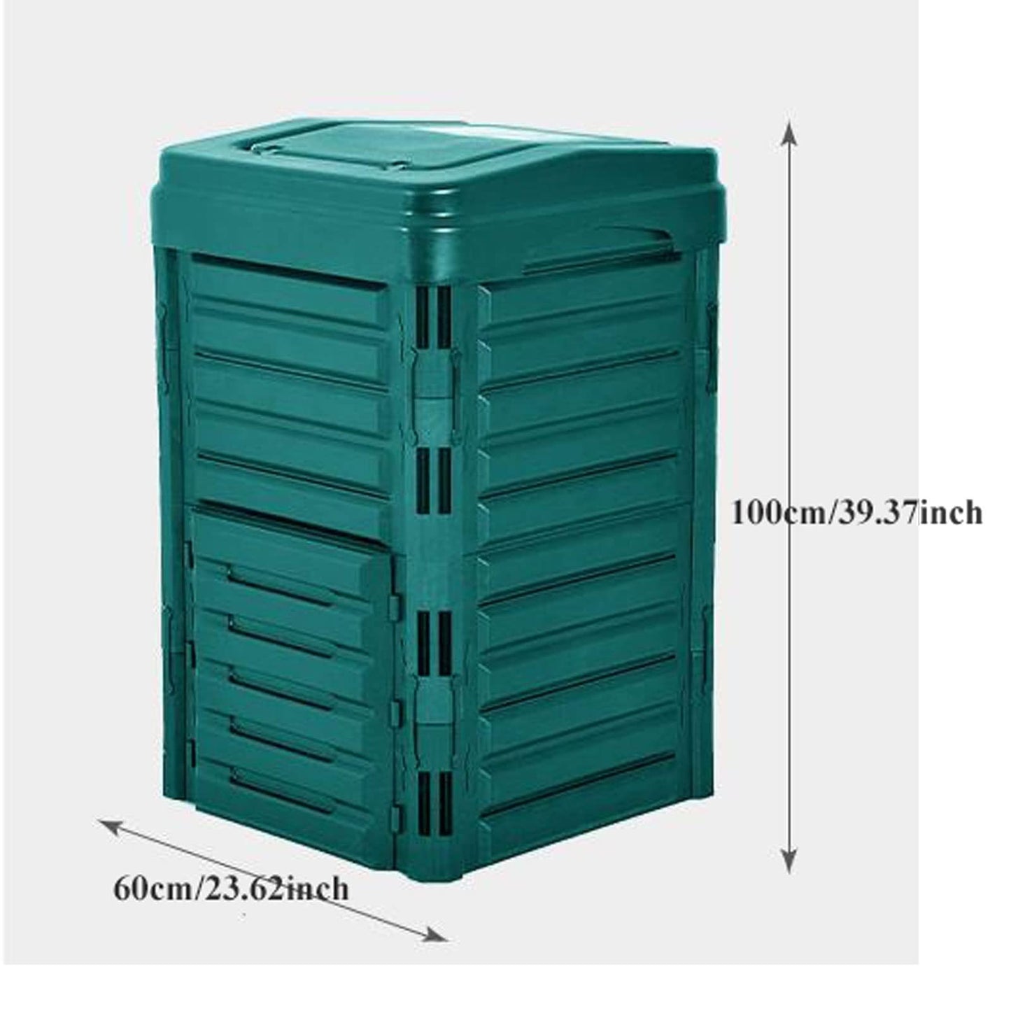 Kitchen Compost Bin, 88 Gallon (336L) Garden Compost Bin , BPA-Free Material Large Outdoor Composter for Fast Creation of Fertile Soil, Easy Assembly, Kitchen Waste Garden Organic Waste Composting ,In
