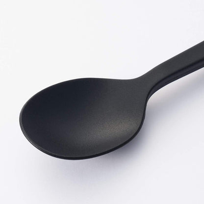 Silicone Cooking Spoon: Small 25cm Black
