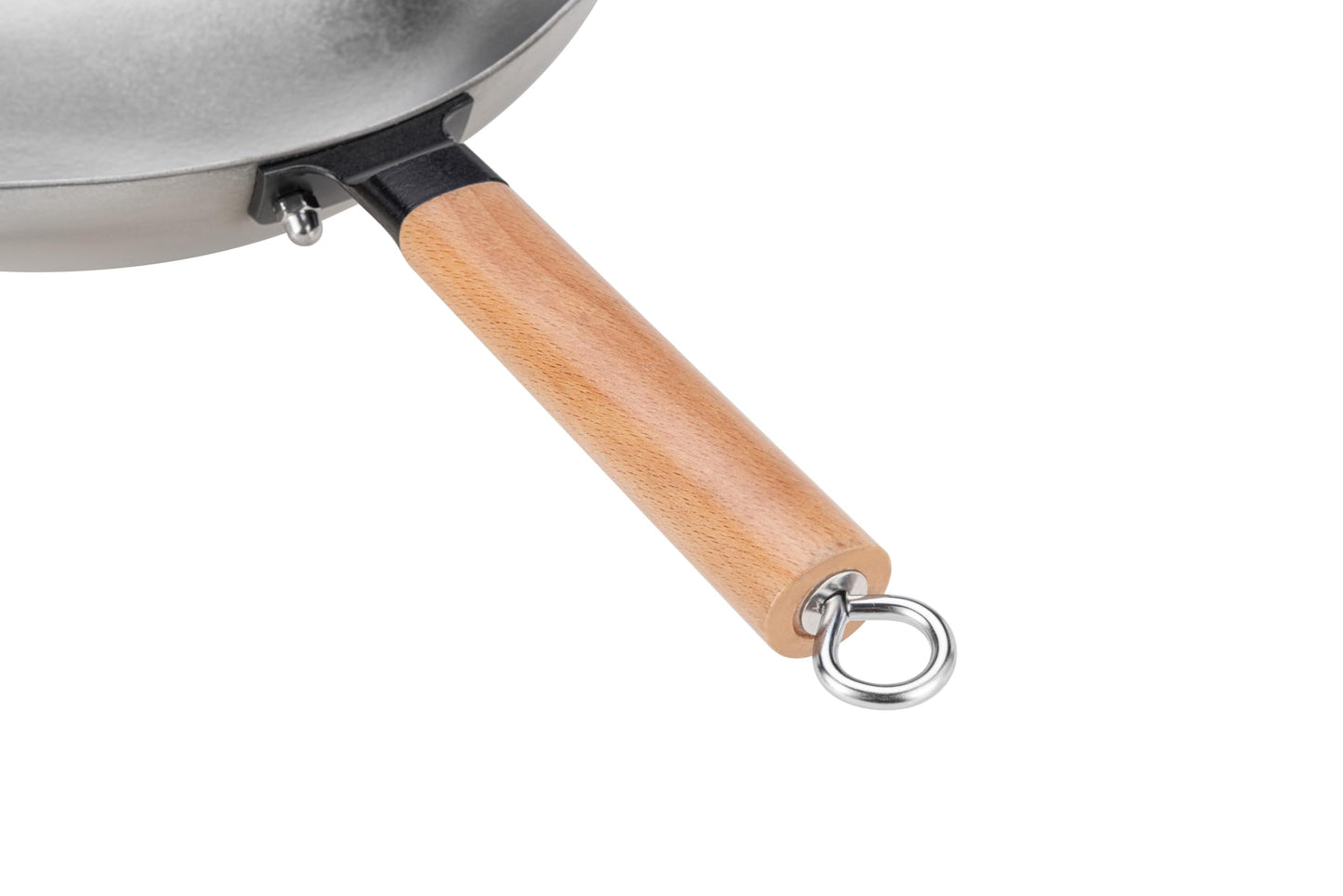 Valtcan T35 Titanium Wok Pan 14" Grade 1 Pure Titanium, 2.0mm Solid (Not Coated), PFAS-Free, No PTFE, No Chemical Coatings, 3 lbs Ultralight, Non-Stick Without Chemicals, Metal Utensil Safe