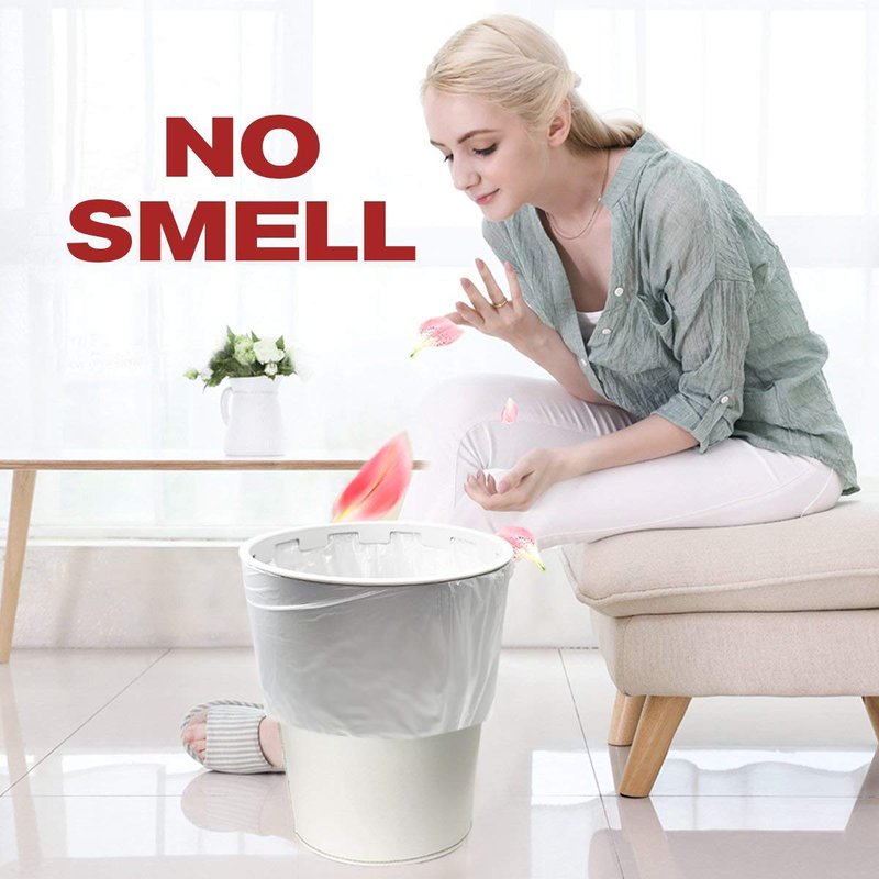 Hommaly 2.6 Gallon Grey Trash Bags, 300 Count, Waste Bag, Can Liners, Garbage Bags