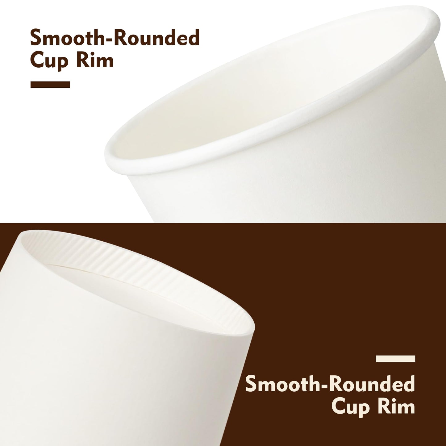 YEEHAW 100 Pack 16 oz Disposable Coffee Cups with Lids, Heat & Leak-proof Paper Cups, to Go Coffee Cups for Hot & Cold Beverage