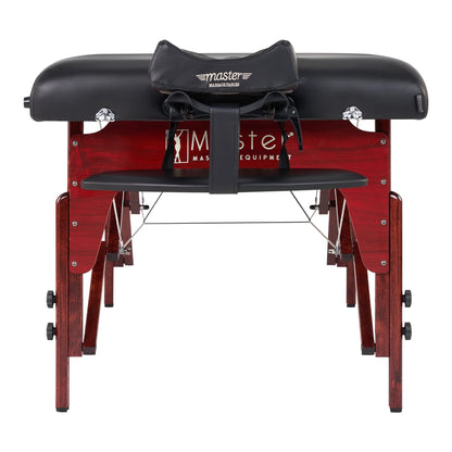 Master Massage 31" Montclair Pro Portable Massage Table with Music Master Crescent Round High Fidelity Sound Face Cradle Cushion, Memory Foam Cushioning, Shiatsu Cable Release, Facial Bed