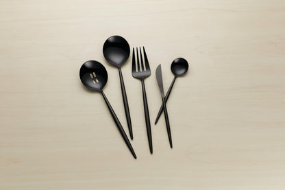 Hampton Forge 894757 Skandia Zephyr Black 45 Piece Flatware Set