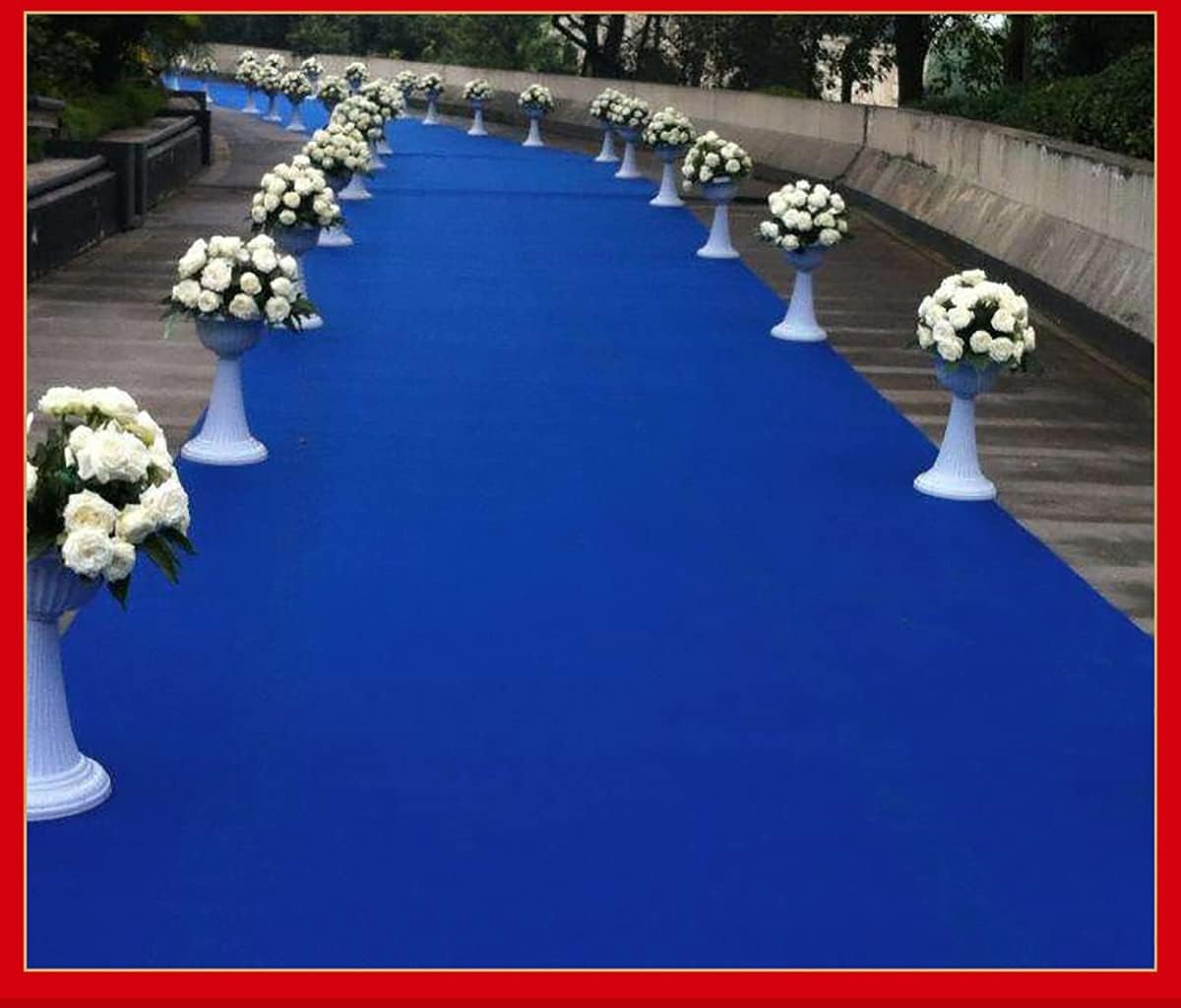 Aisle Runners Wedding Royal Blue Aisle Runner Carpet Rugs for Ceremony Party and Events Decoration 2ft x 15ft