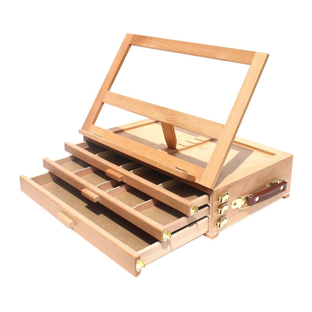 Portable Handheld Desktop Easel - Wood Painting Stand for Artists & Kids, Ideal for Studio Use, Picture Box & Poster Display, Lightweight & Easy to Carry