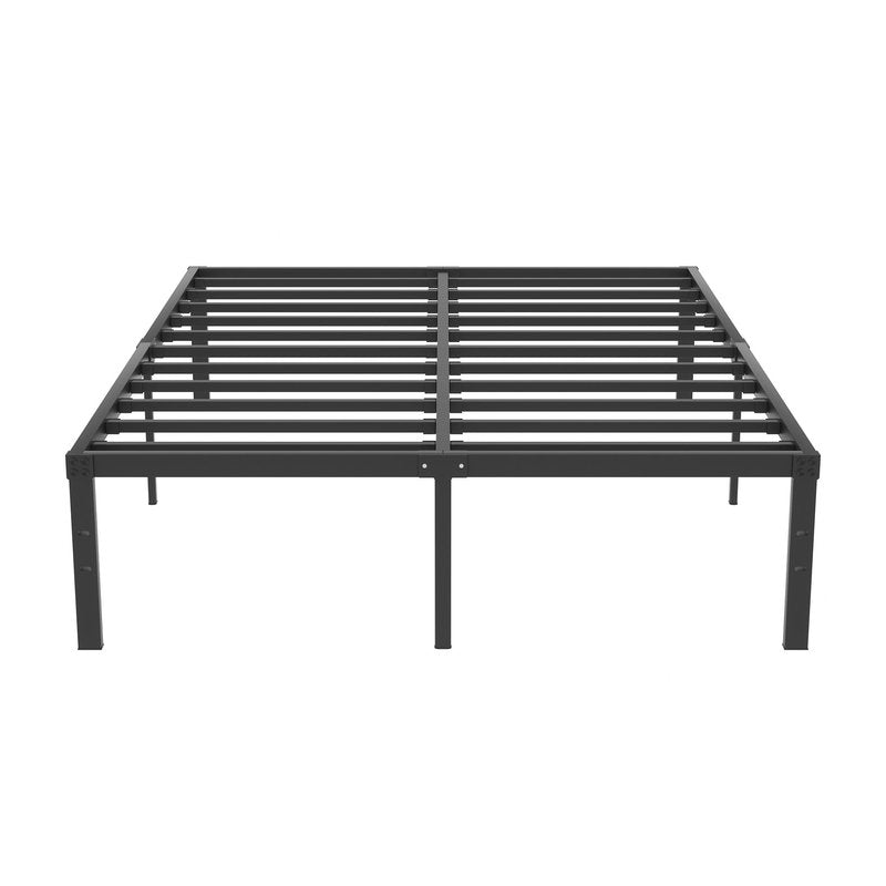 VECELO 16" Full Size Metal Platform Bed Frame,Heavy Duty Steel Slat/Easy Assembly Mattress Foundation/No Box Spring Needed