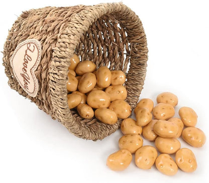 40PCS 3.5cm HUIANER Mini Artificial Potatoes, Fake Potatoes Simulation Mini Vegetable for Home Kitchen Photography