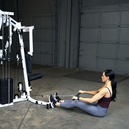 Body-Solid Multi-Station, Single Weight Stack Home Gym Machine, Arm & Leg Strength Training Functional Exercise Workout Station, 210lbs. Black Weight Stacks