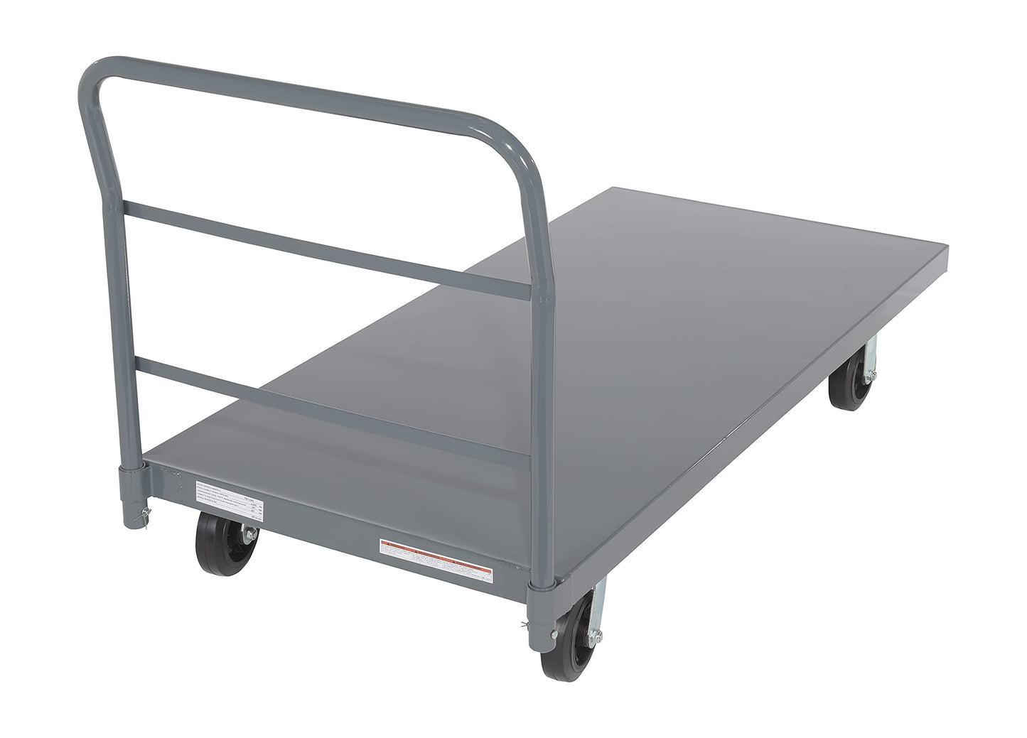 Vestil ECSPT-3060 Steel Smooth Deck Platform Truck 30 in. x 60 in. 2000 Lb. Capacity Gray