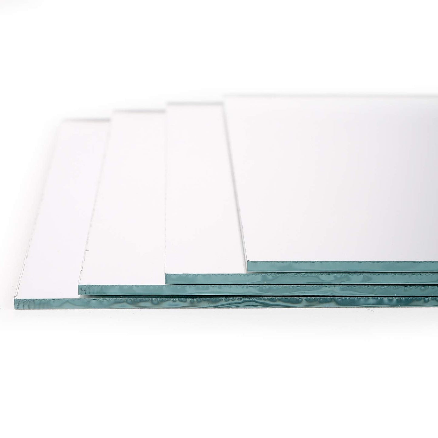 Suwimut 50 Pack Square Glass Mirror Tiles, 4x4 Inch Small Decorative Glass Mirror Squares Bulk for Table Centerpieces, Crafts, Wall, Mosaics, DIY Home Projects, Decorations