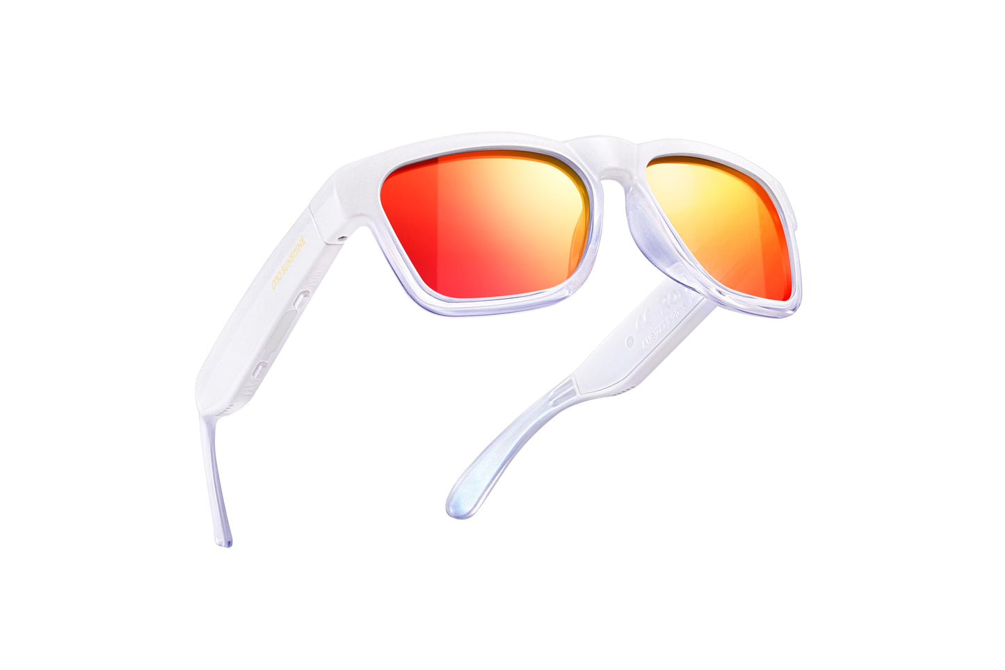 OhO Smart Glasses,Safety Glasses with Bluetooth Speaker,Indoor/Outdoor UV Protection and Voice Control,Unisex(Blue Light Lens)