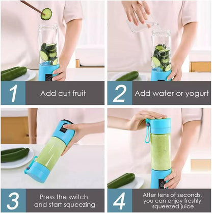 TITANFINITY Portable Rechargeable Battery Juice Blender, Mini Juicer Smoothie Blender 380ML
