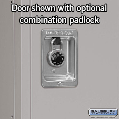 Salsbury Industries 62365GY-U Standard Metal Locker Double Tier 3 Wide 6 Feet High 15-Inch Deep Gray Unassembled,Grey