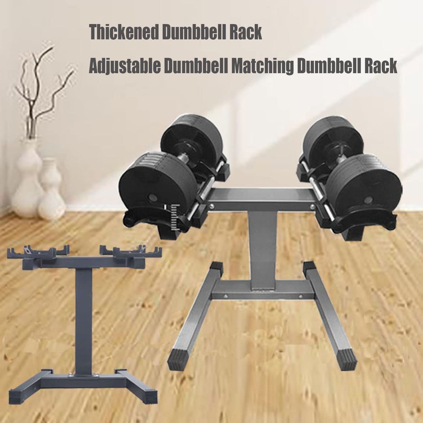 EHVYBDX Dumbbell Rack Stand,Adjustable Kettlebell Dumbbell Stand Can Hold 20-45kg, Steel Dumbbell Bench Suitable for Home Gym