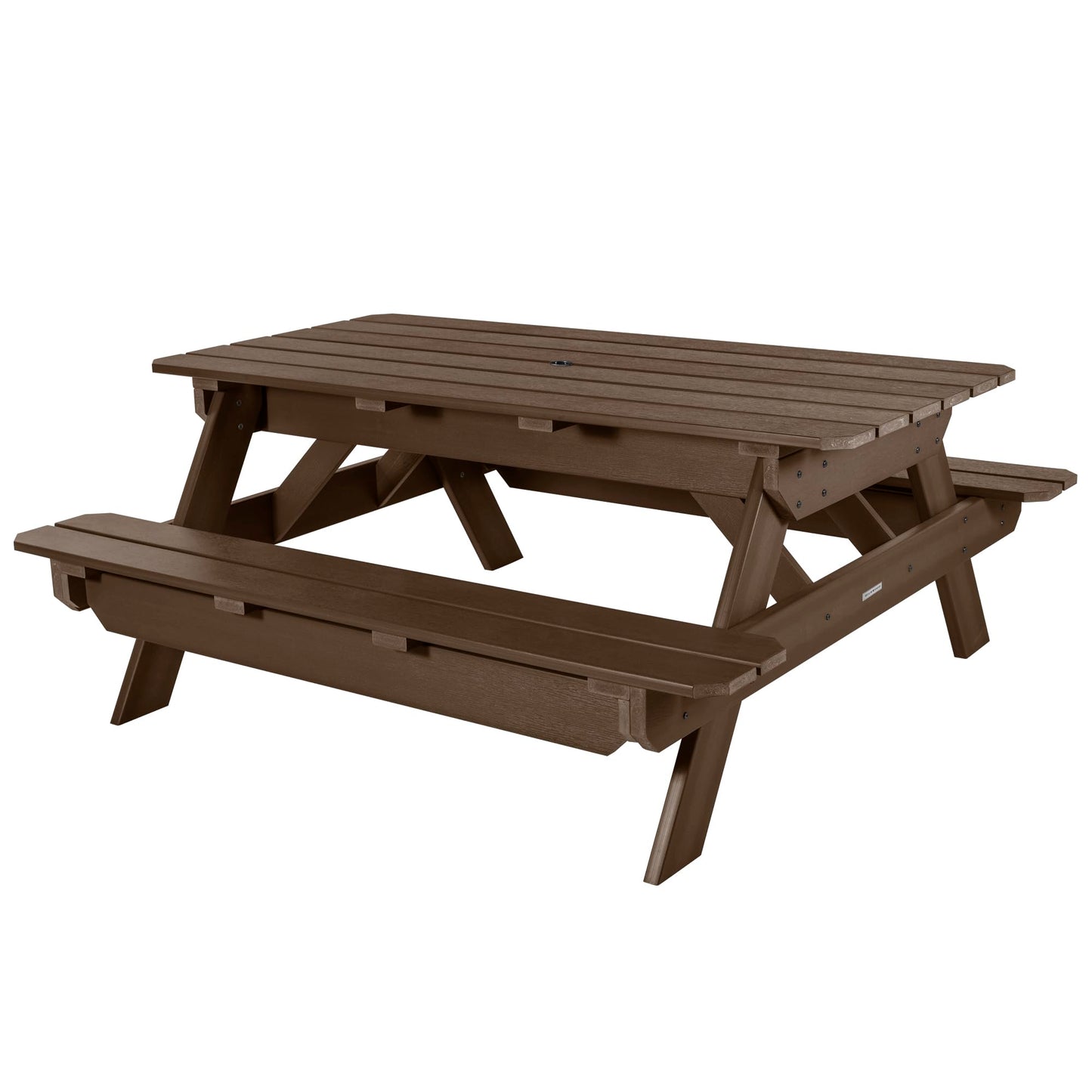 Highwood Hometown Picnic Table, 6 Foot, Weathered Acorn