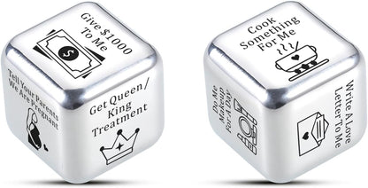 Funny Iron Gifts for 6th Anniversary - 6 Year Wedding for Couples, Food Decision Dice, Christmas Birthday Gifts