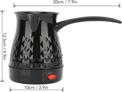 Even Heating Coffee Maker, Dual Anti-Scald Design, Removable Handle, 110V, 600ml