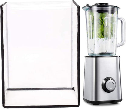 Clear Kitchen Blender Dust Cover, Compatible with Ninja Foodi Blender, Blender Cover with Accessory Pocket, Juice Cover