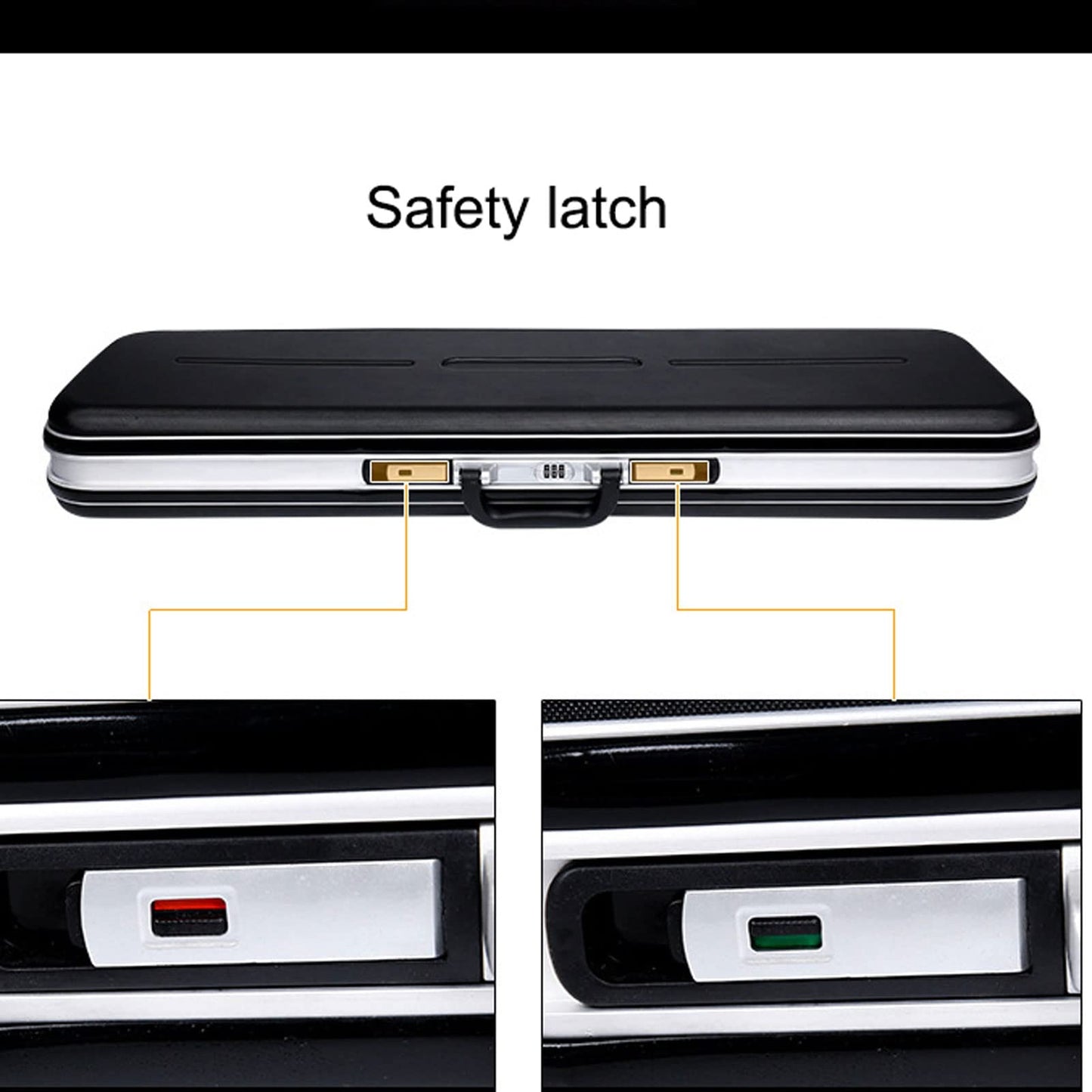 CSNBDMBBSH Recurve Bow Case, Compact Bow Case, Professional Hard Bow Case for Compound Bow Pillar Lock Foam Arrow Storage(Medium)