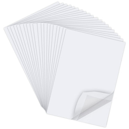 ISUSSER 60 Sheets A4 Size 8.3x11.5 Inch Clear Double Sided Adhesive Tape Sheets, Super Strong Sticky Tape, DIY Art, Craft, Home Decorative Tape with White Liner