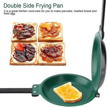GOTOTOP 7.5 Inch Pancake Maker, Double Side Non-stick Ceramic Coating Frying Pan for Household Kitchen Cookware