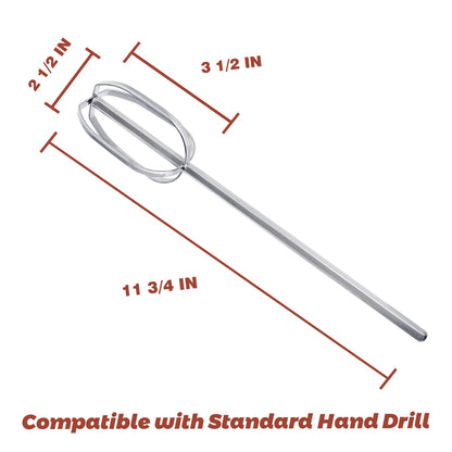 Hand Mixer Beaters used with Standard Hand Drill,Meat Chopper,Hamburger Chopper,Potato Masher,304 Stainless Steel Meat Whisk for Stirring Eggs,Chocolate,Butter,Patties and Cream