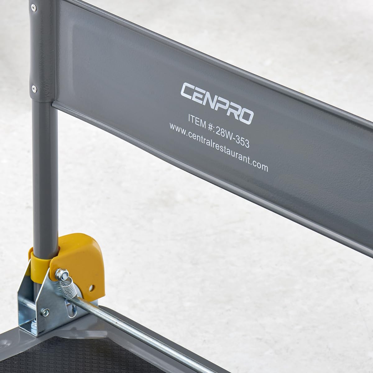 Commercial Heavy Duty Platform Truck, 600 lb. Capacity Big Wheel Flatbed Cart, Pneumatic Casters, Folding Handle Design