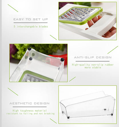 ADODU Graters For Kitchen, Cheese Grater with Container, Mandoline Slicer For Kitchen, Vegetable Grater, Carrot Shredder, Julienne Slicer and Peeler, Potato Slicer