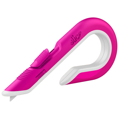 Slice Box Cutter, Heavy Duty Utility Knife, Safe Ceramic Blade Lasting 11x Longer than Metal, Pink, 1 Pack