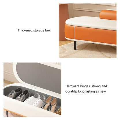 Bedroom End of Bed Bench Storage Bench- Entryway Bench, Ottoman for Bedroom End of Bed,Modern Leather Benche Bedroom Benches for Foot of Bed,Upholstered Bench with Black Legs Ottoman Couch Bench ( Col