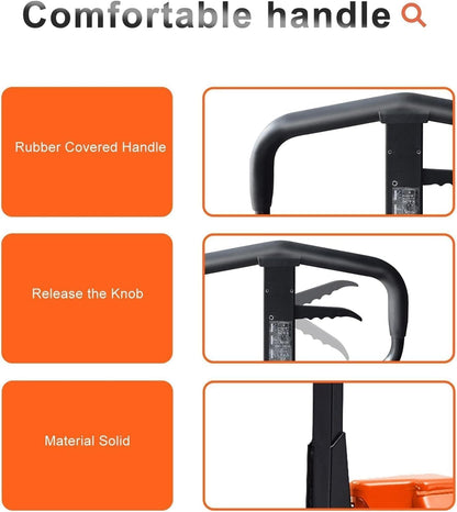 Tory Carrier Manual Pallet Jack 5500lbs Capacity, Hand Pallet Truck 48" L×21" W Fork Size-2PCS