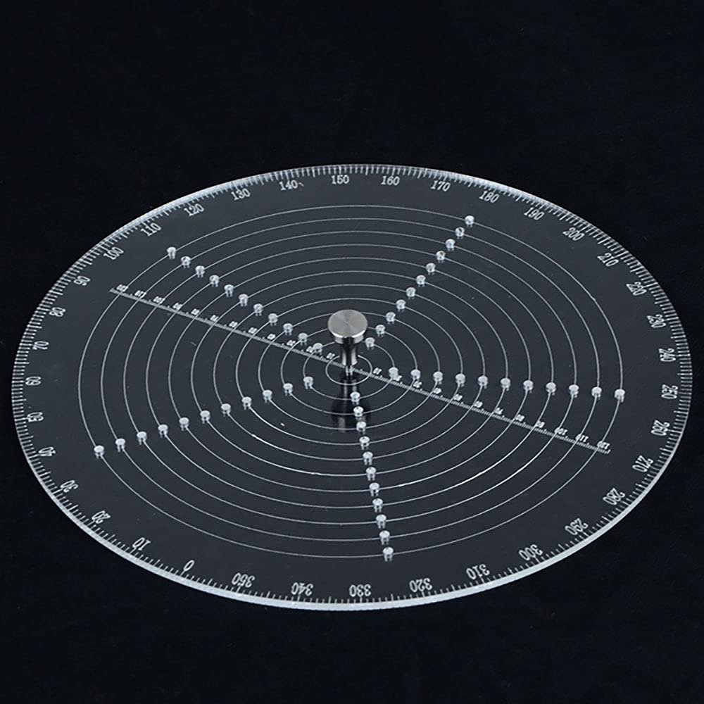 8" Round Center Finder Compass Drawing Maker, Wood Turning Lathe Tools Accessories Woodworking Circle Tool