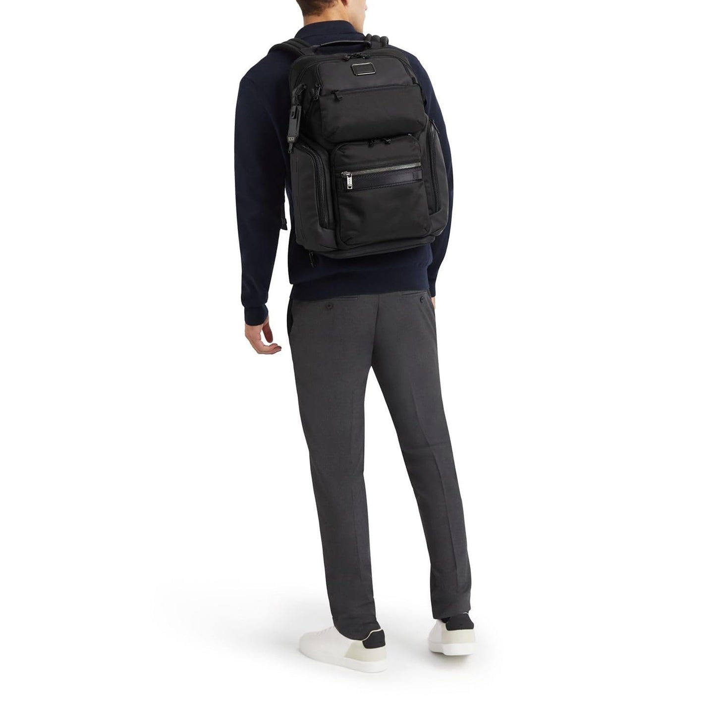 TUMI - Alpha Bravo Nomadic Backpack - Men's Durable Carry On Bag - 18.8" X 15.0" X 9.0" - Fits up to 15" Laptop - Black