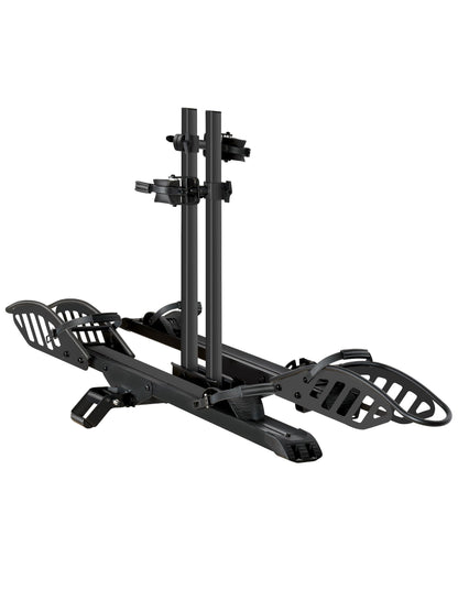 Young Electric Hitch 2-Bike Rack, 200 lbs Capacity E-Bike Carrier Platform Mount, Up to 5’’ Fat Tire Bicyclefor 2’’ Receiver Cars Trucks SUVs Minivans RV, Trailer