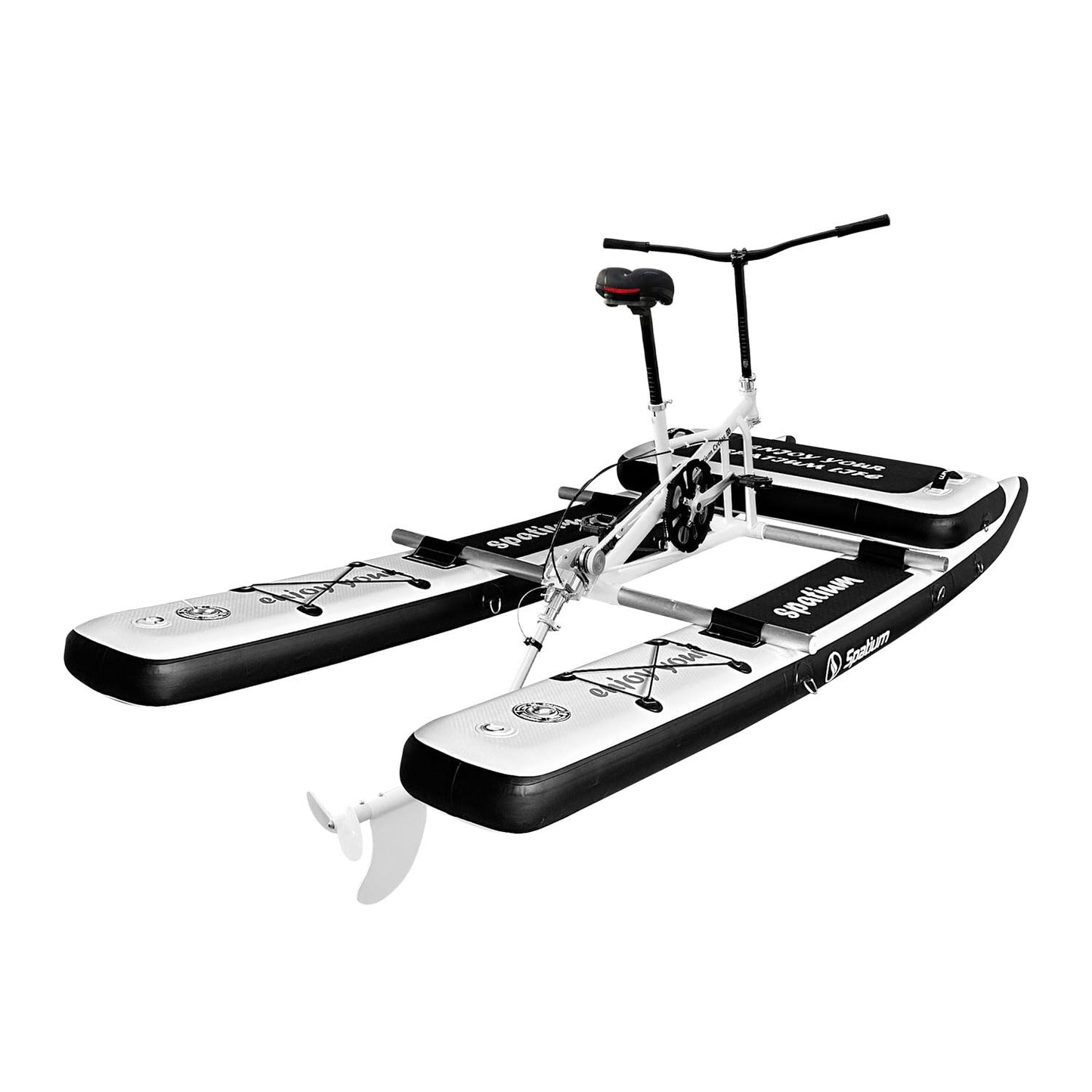 Spatium SUP Water Bike for The Lake/Pool/Sea Pedal Boat for One Person,Inflatable Water Bicycle 2.0 Model The Fun of Water and Fishing+Mat