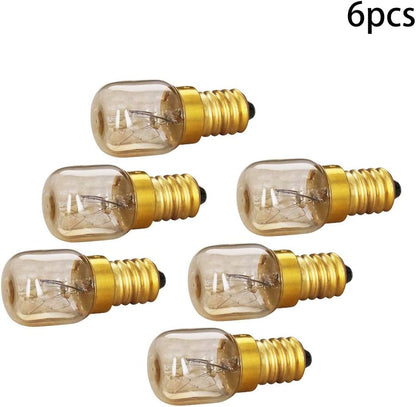Othmro 6Pcs Microwave Light Bulb, 220-240V E14, 2700K Warmwhite Oven Light Bulb Replacement