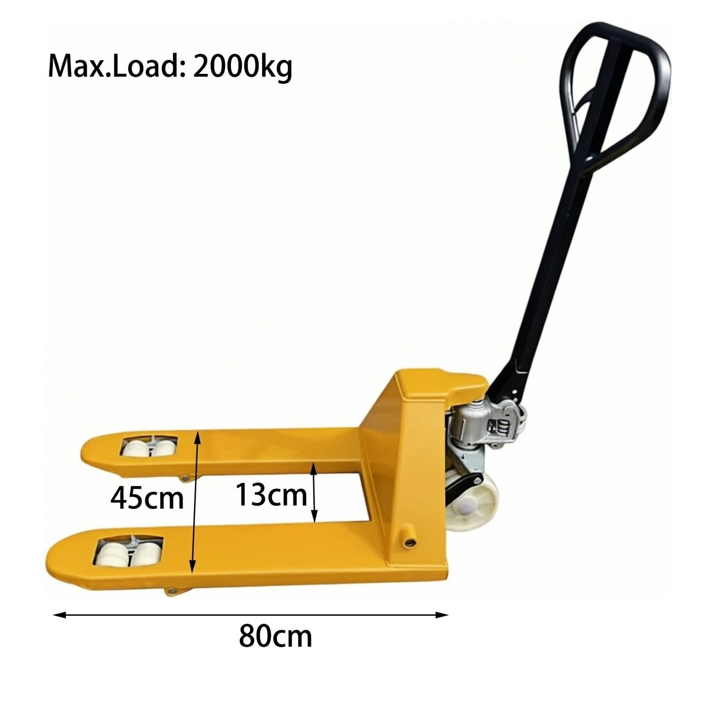 Industrial Pallet Truck Short Fork Manual Pallet Jack for Tight Space Warehouse Material Handling(Small)