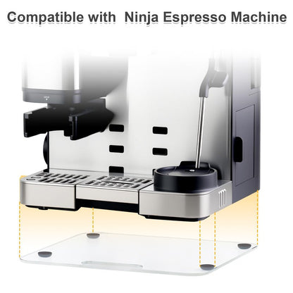 Appliance Slider Compatible with Ninja Espresso Machine, Transparent Acrylic Sliding Tray for Ninja ES601 ES701