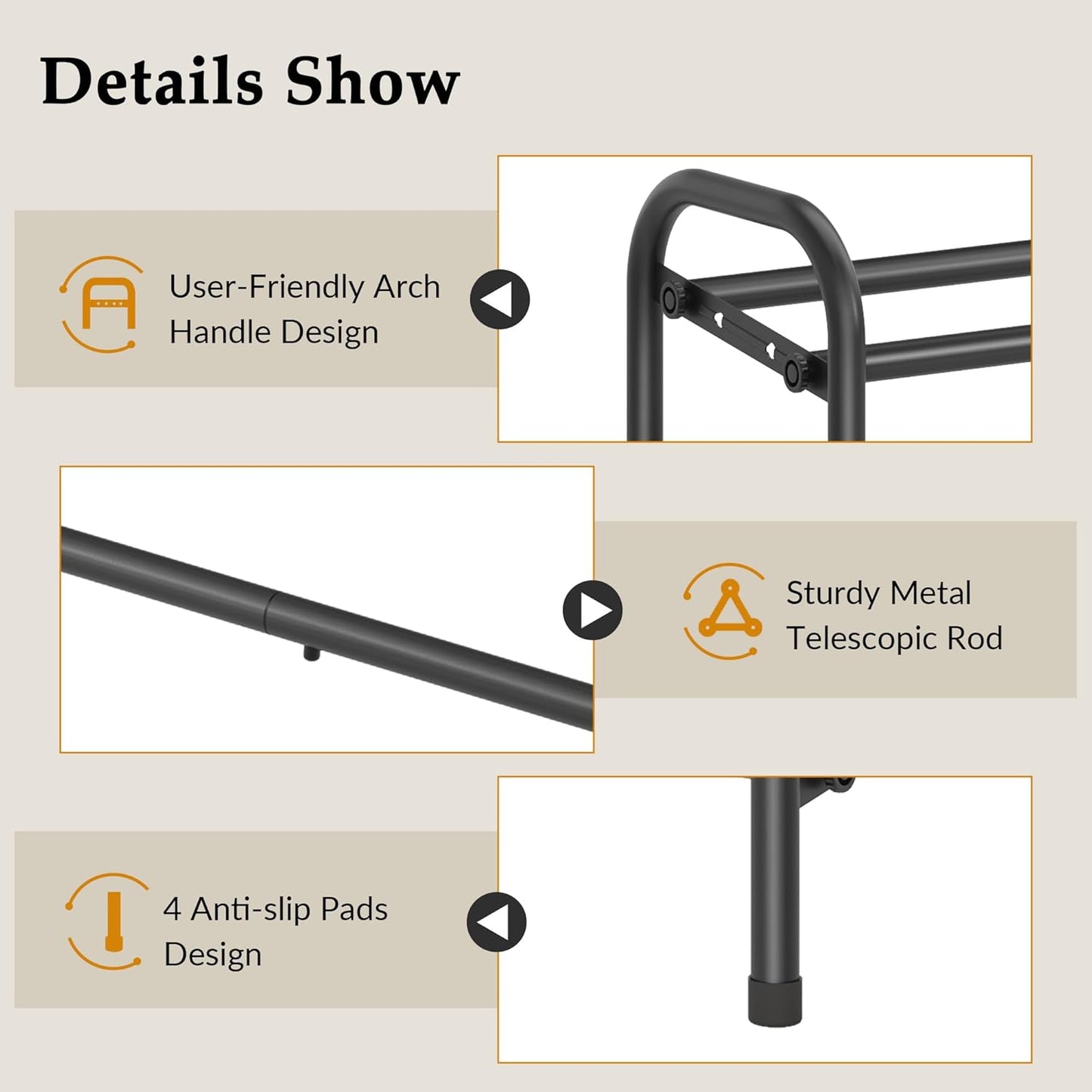 3 Closet, 28 42, Closet, 18 Gewudraw Tier Shoe Organizer, Shoe Rack for Metal Shelf Can Expandable to for Bedroom