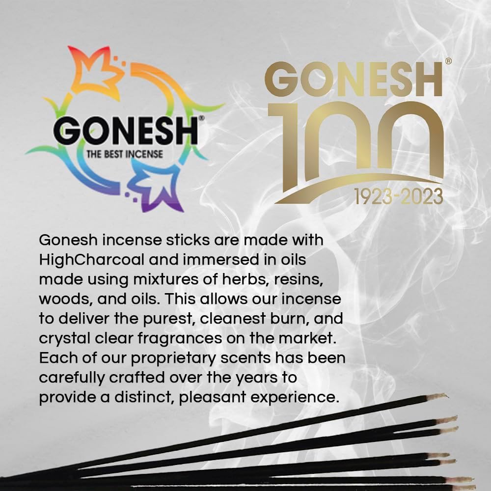 Gonesh Extra Rich Scented Incense Sticks, Non-Toxic 10” Slow Burn Aromatic Sticks, Lavender, 80 Pack