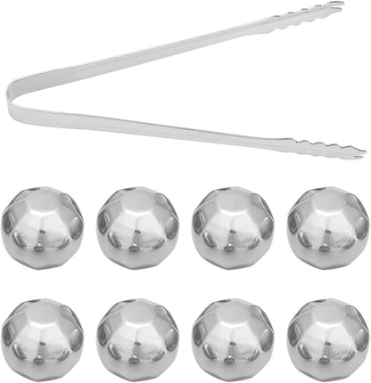 Stainless Steel Ice Spheres for Chilled Wine, Whiskey, and Fruit Drinks