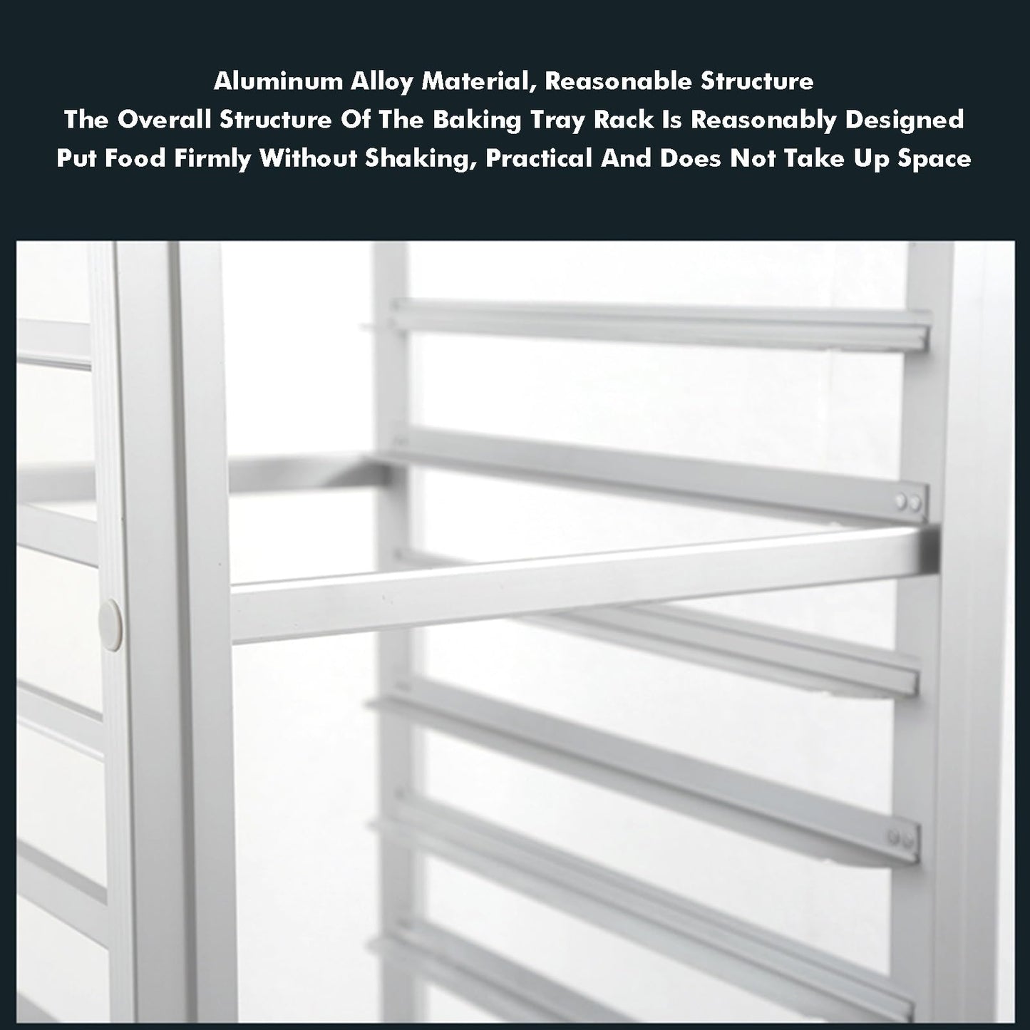 GenSDH Commercial Mobile Sheet Pan Rack, 9/15/18-Tier Bakery Rack, Heavy-Duty Food Tray Cooling Cart for Cooking & Baking, 400Kg Load Capacity